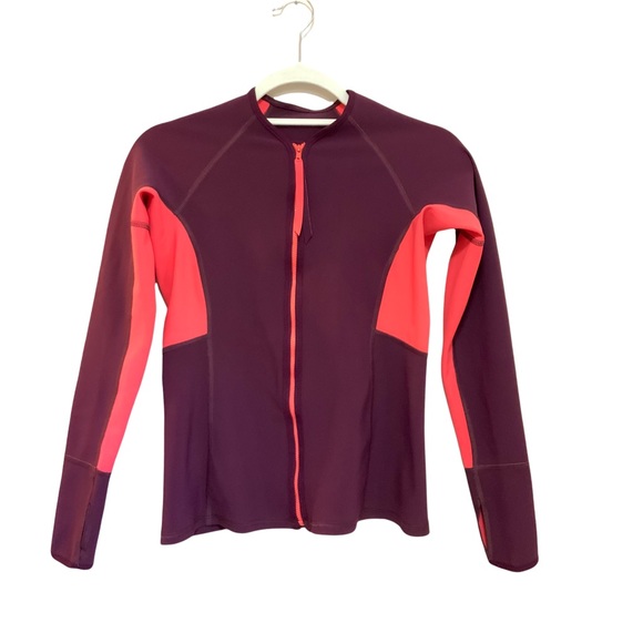 Carve Designs Zip Up Swim Top Scuba Material Jacket sz S NWOT - Picture 1 of 5